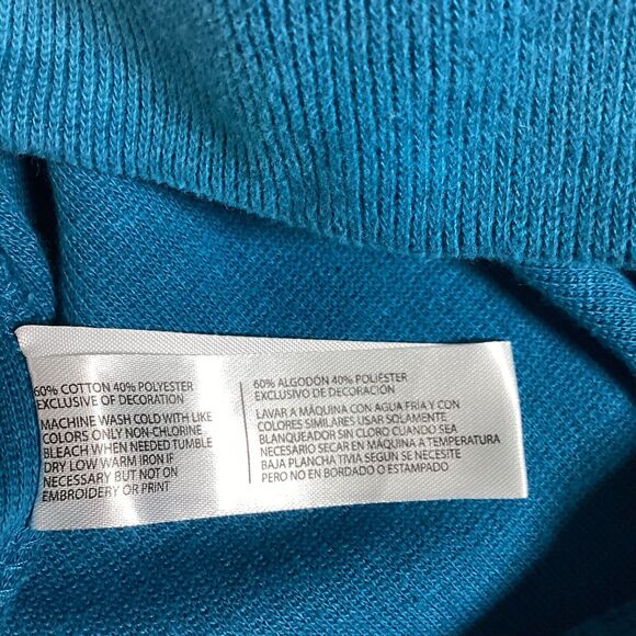 US POLO ASSN Men's Blue Ribbed Cotton Knit 1/4 Zip Pullover Sweater XL - Picture 12 of 15